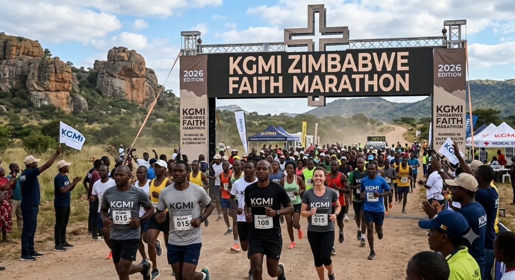 Elite runners on race day